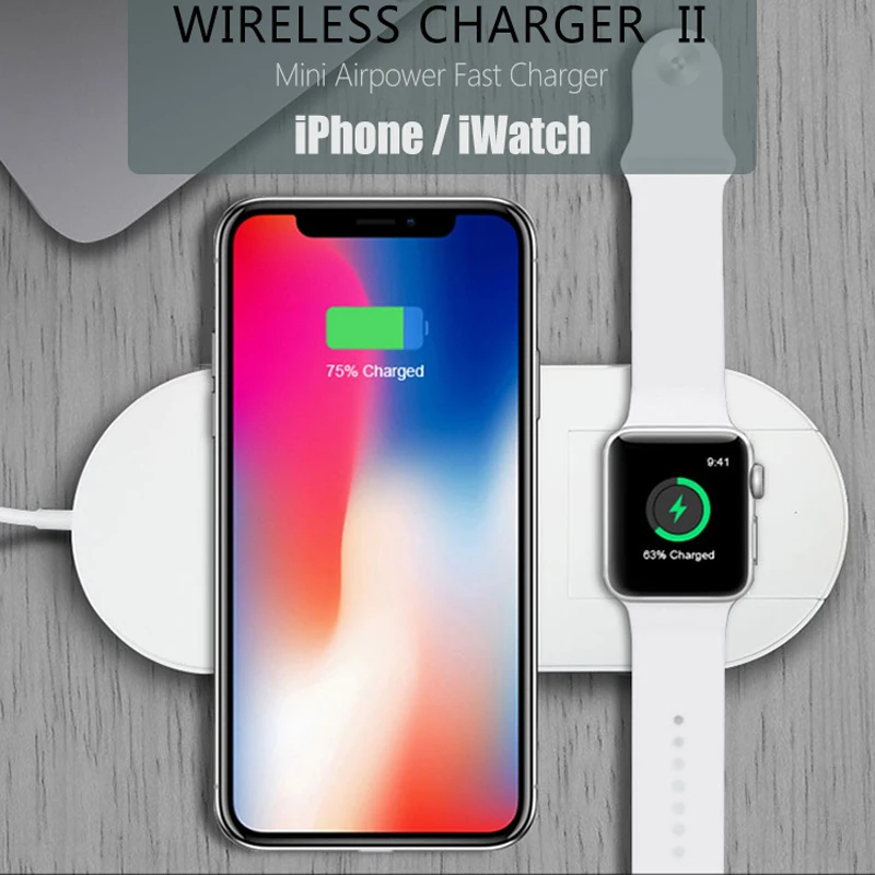 Watch Watch Xs - 2-in-1 schnelles kabelloses Ladegerät für Apple