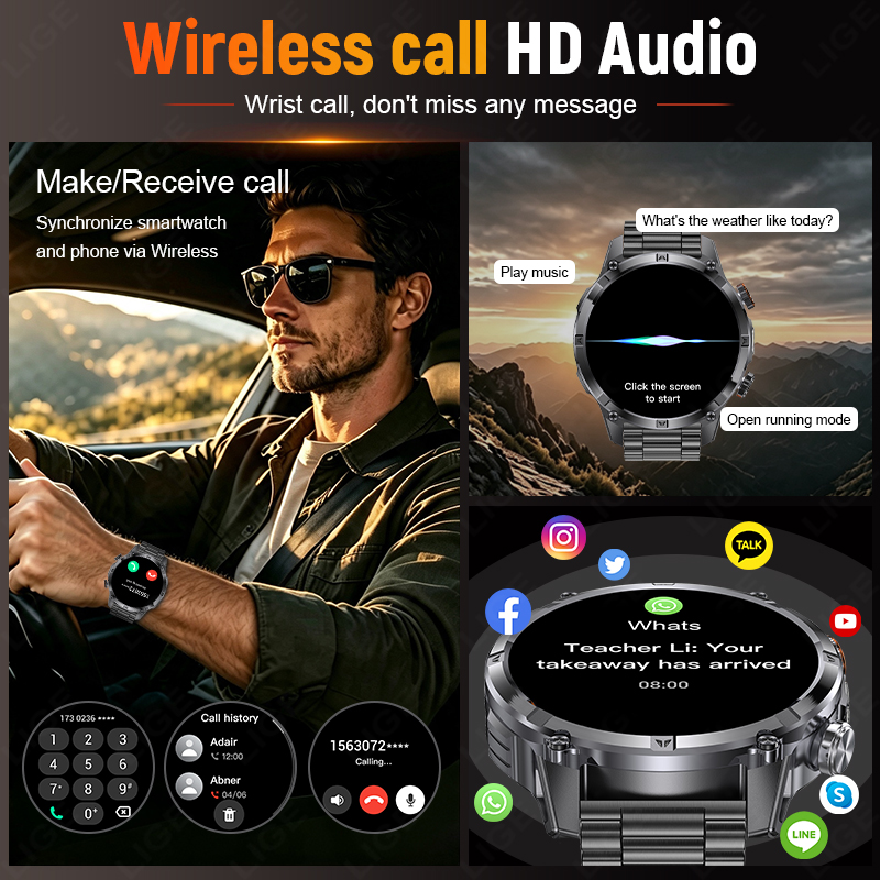 Robuste Outdoor-Smartwatch für – Smartwatch Running Watches For Men Bewertung und Preis