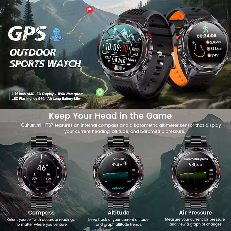 2025 neue T-Rex 3 Outdoor GPS  – Smartwatch Running Watches For Men Bewertung und Preis