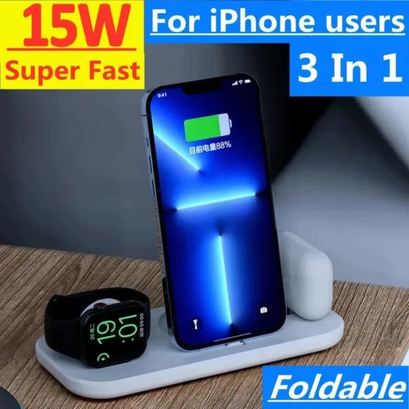 3-in-1-Wireless-Ladestation fü – Watch Watch Xs Bewertung und Preis