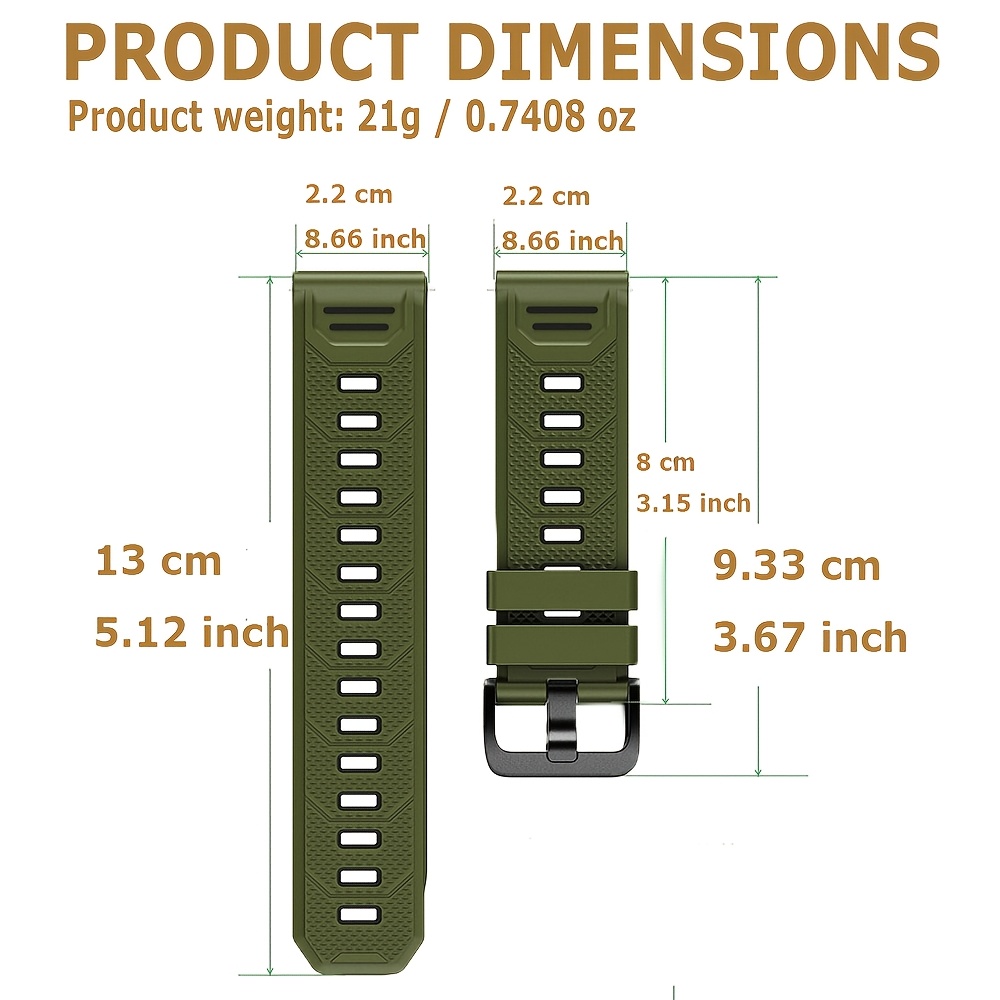 22mm Weiches Silikon-Uhrenarmb – Smartwatch Running Watches For Men Bewertung und Preis